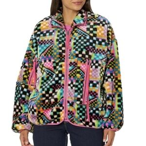 UGG Women's Marlene Faux Fur Jacket Sherpa Coat Zip Winter Fleece